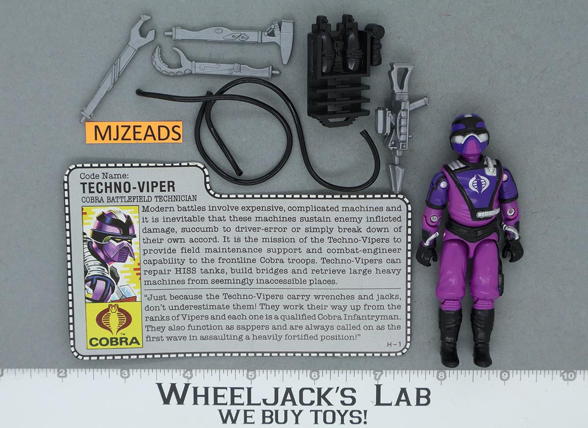 Techno-Viper V1 100% Complete G.I. Joe 1987 Hasbro Vintage Action Figure