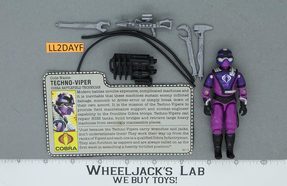 Techno-Viper V1 100% Complete G.I. Joe 1987 Hasbro Vintage Action Figure