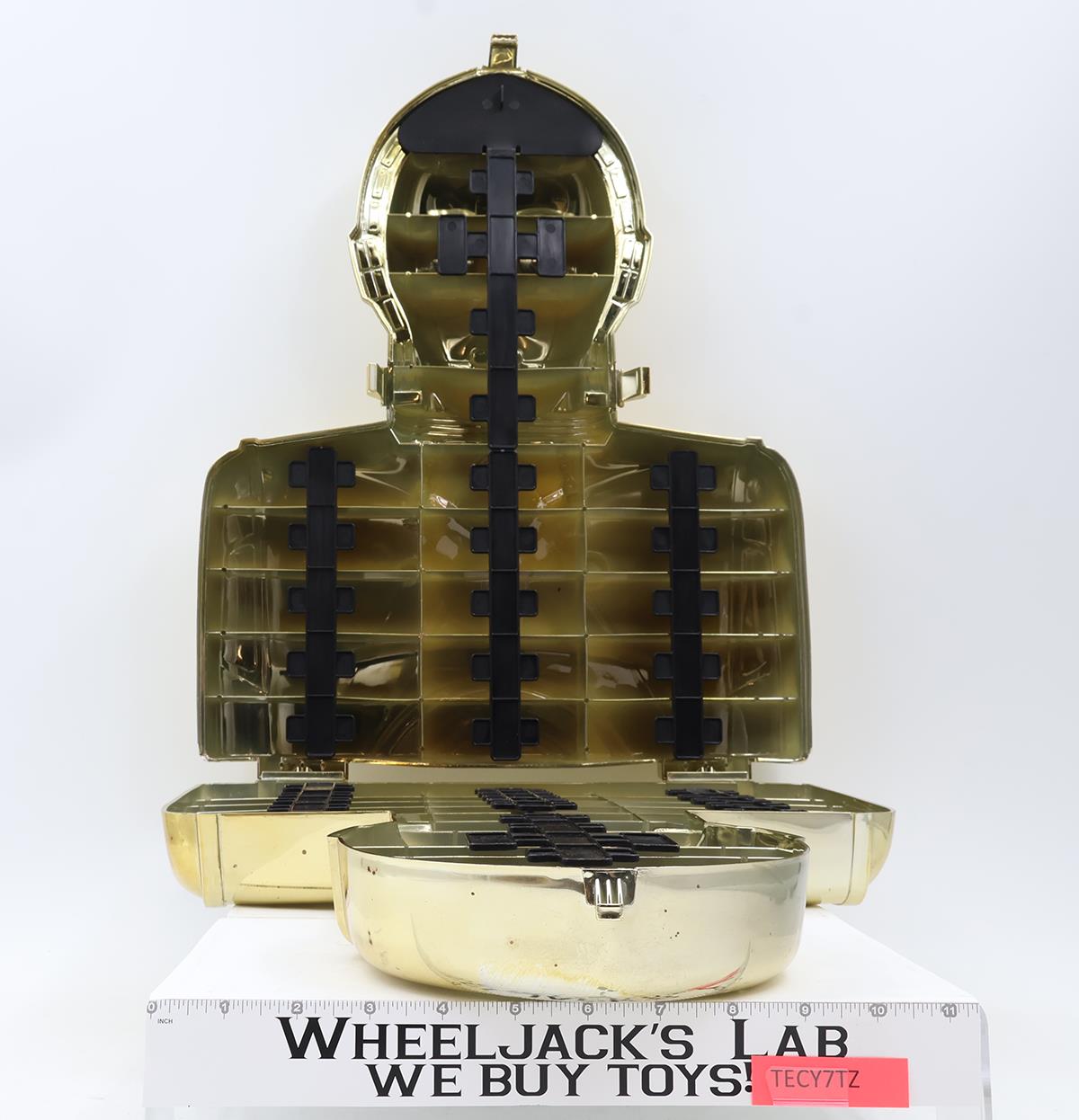 C-3PO Action Figure Storage Case W/ INSERT + Stickers Star Wars 1983 Kenner