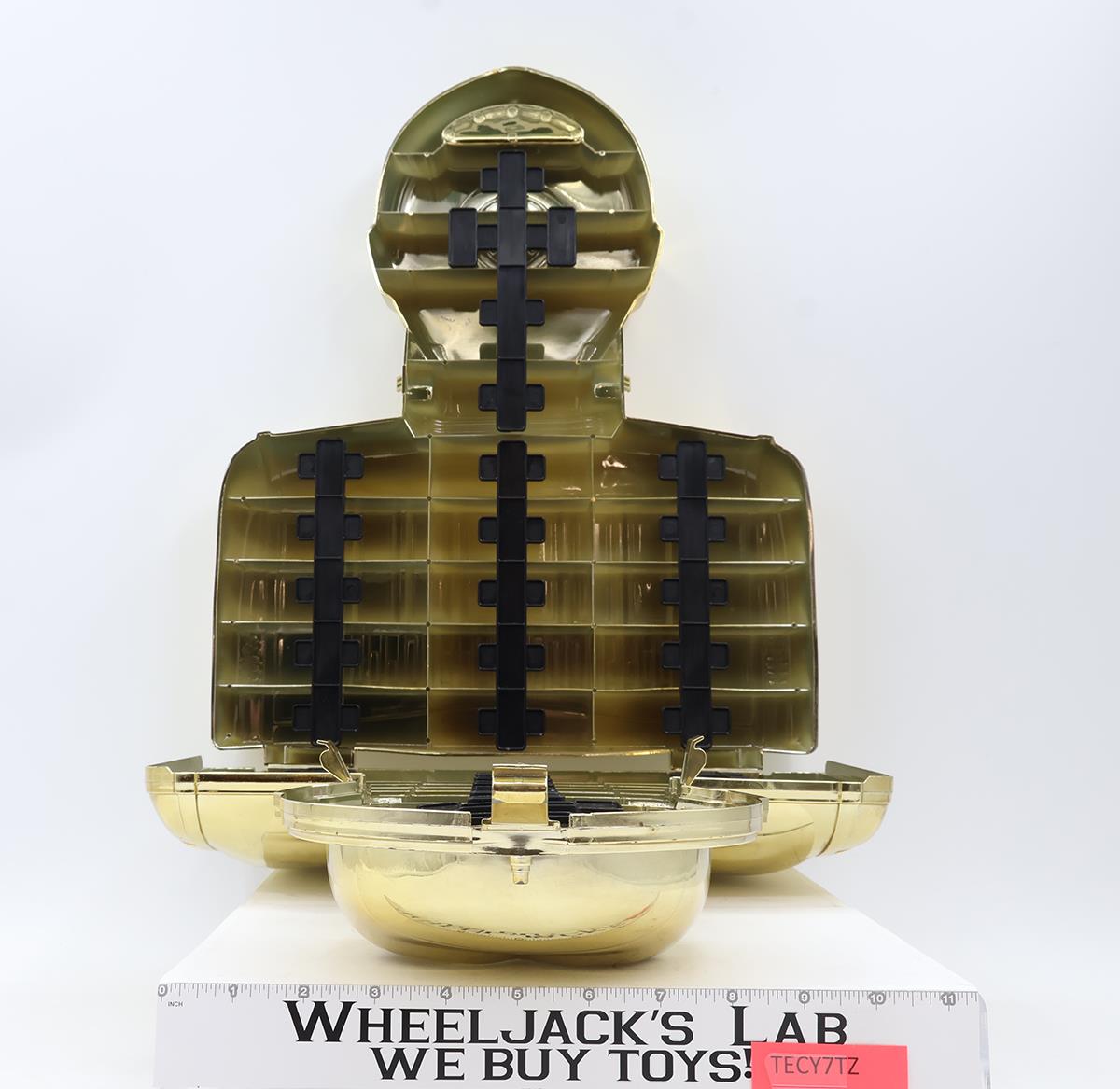 C-3PO Action Figure Storage Case W/ INSERT + Stickers Star Wars 1983 Kenner