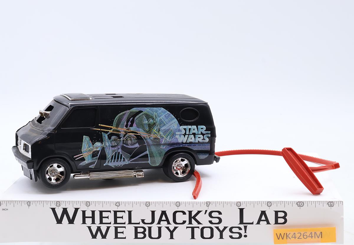 Black Darth Vader Van Complete Star Wars 1977 Kenner SSP Vintage Toy Car