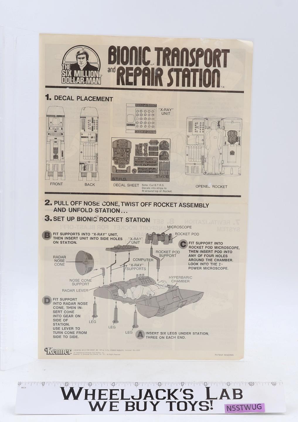 Bionic Transport & Repair Station Complete Box & Figure Six Million Dollar Man