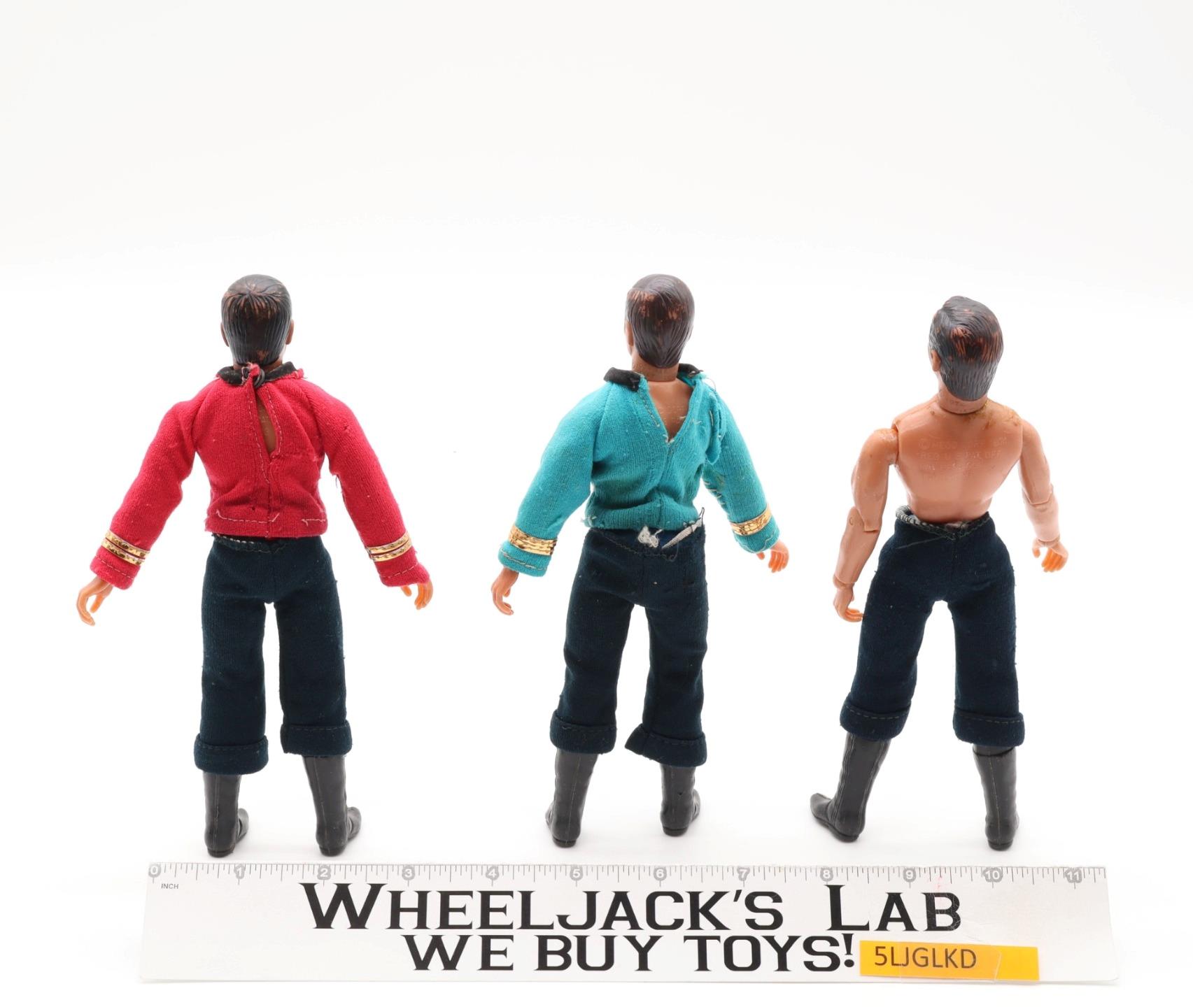 Captain Kirk Spock Scottie Star Trek 1974 Mego Vintage 8" Vintage Action Figures