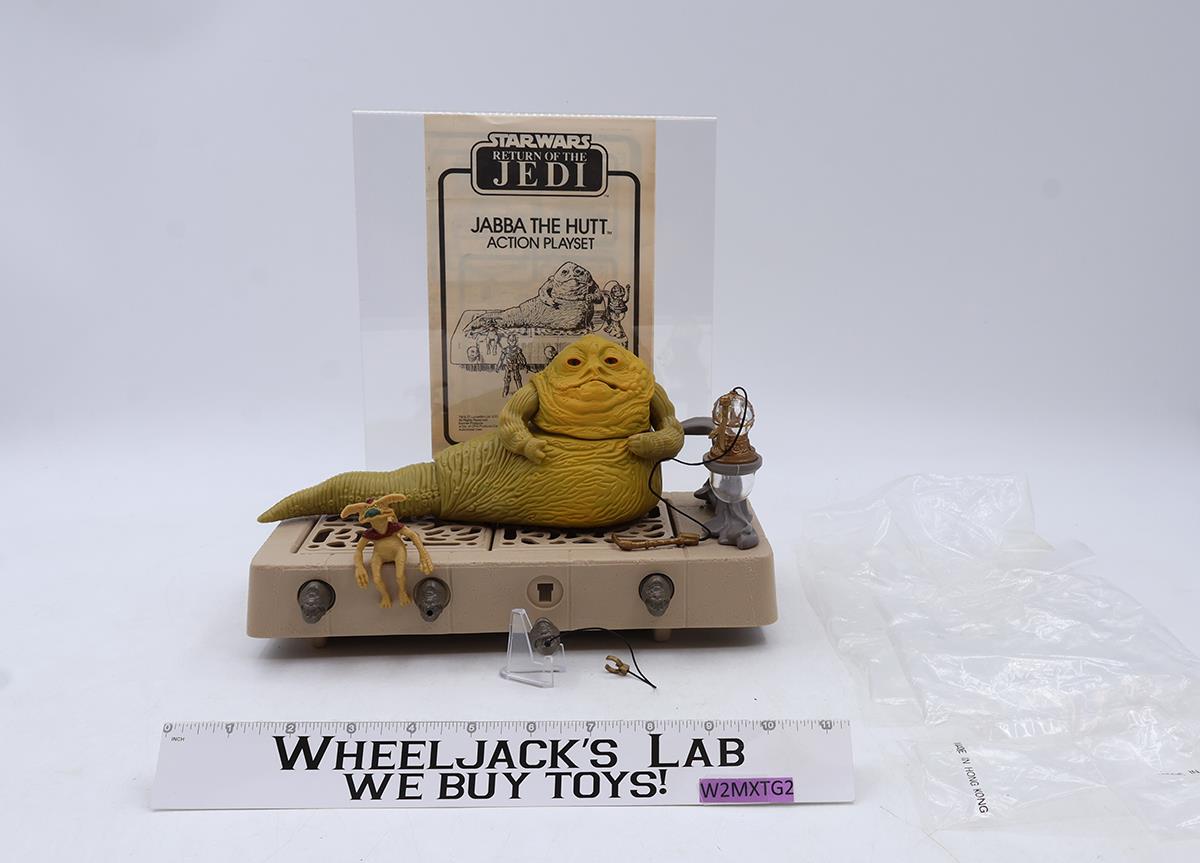 Jabba the Hutt Action Playset 100% Complete W/ Insert Star Wars 1983 Kenner