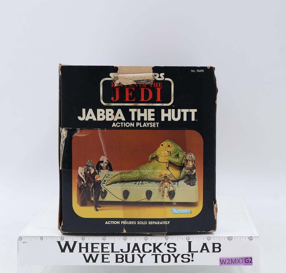 Jabba the Hutt Action Playset 100% Complete W/ Insert Star Wars 1983 Kenner