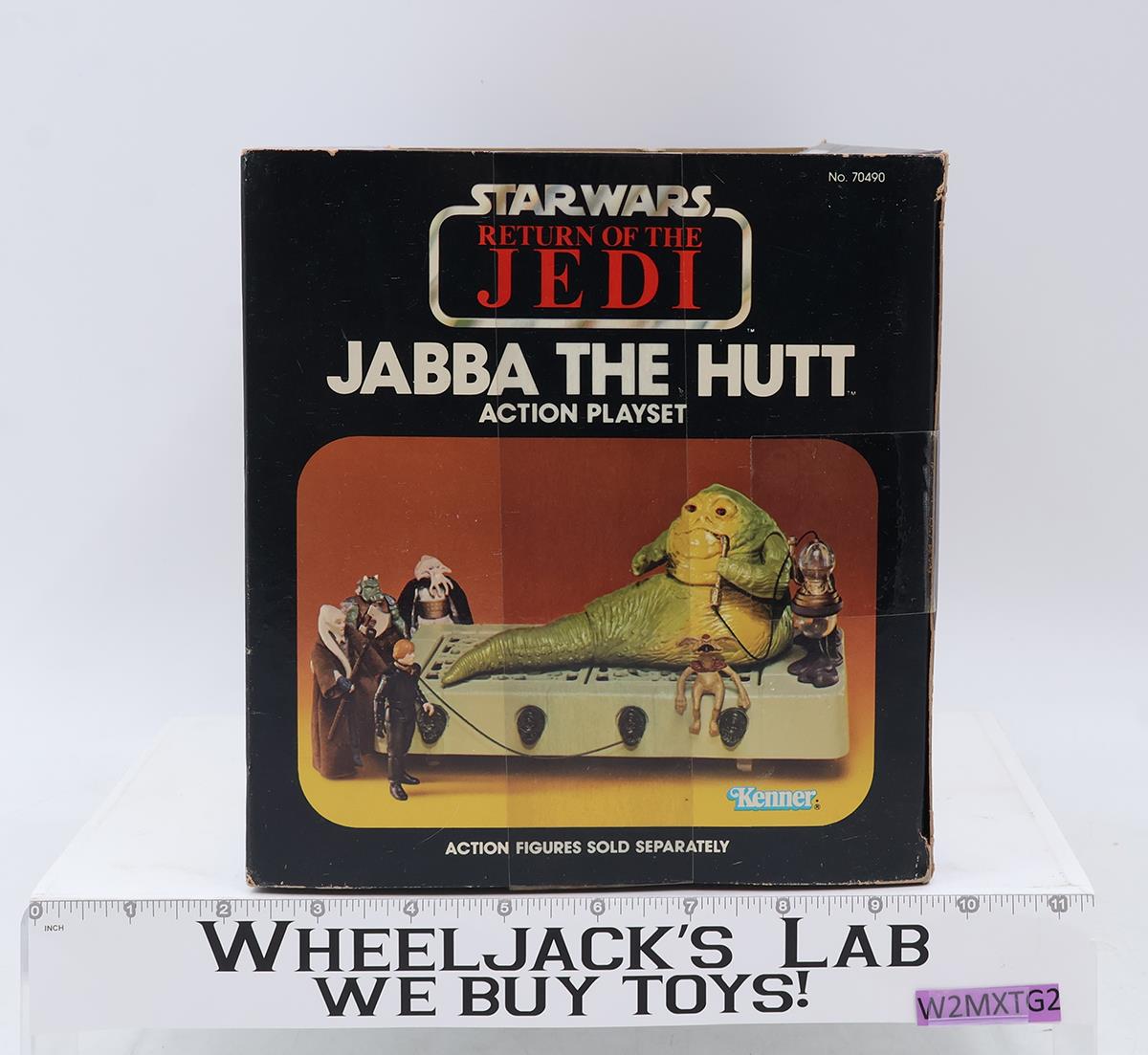 Jabba the Hutt Action Playset 100% Complete W/ Insert Star Wars 1983 Kenner