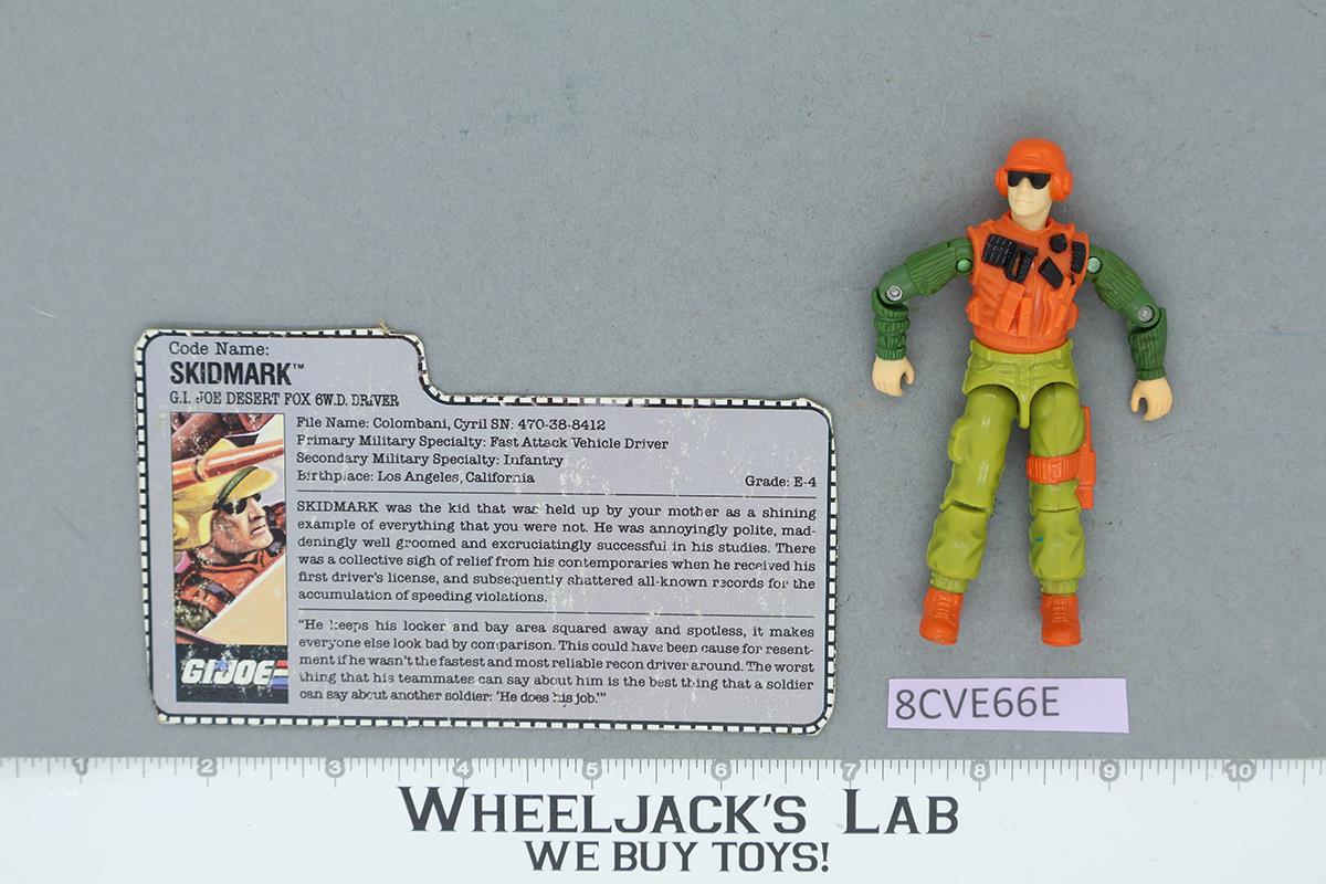 Skidmark V1 100% Complete G.I. Joe 1988 Hasbro Vintage Action Figure