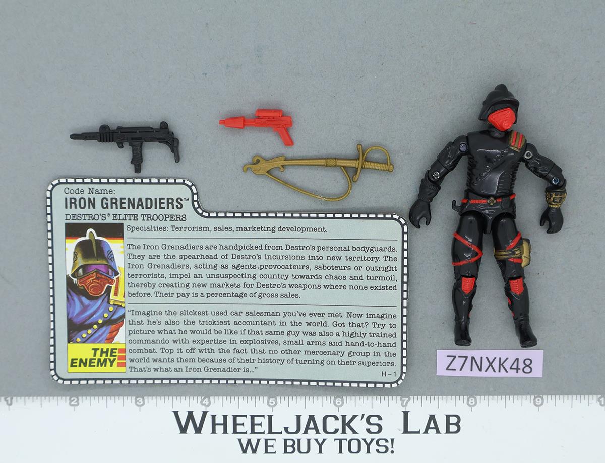 Iron Grenadiers V1 100% Complete G.I. Joe 1988 Hasbro Vintage Action Figure