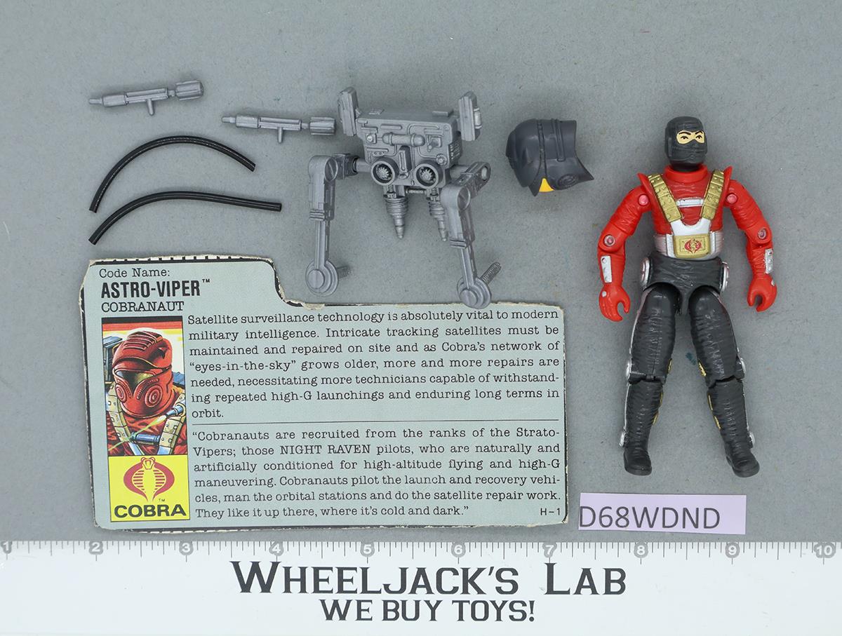 Astro Viper V1 100% Complete G.I. Joe 1988 Hasbro Vintage Action Figure