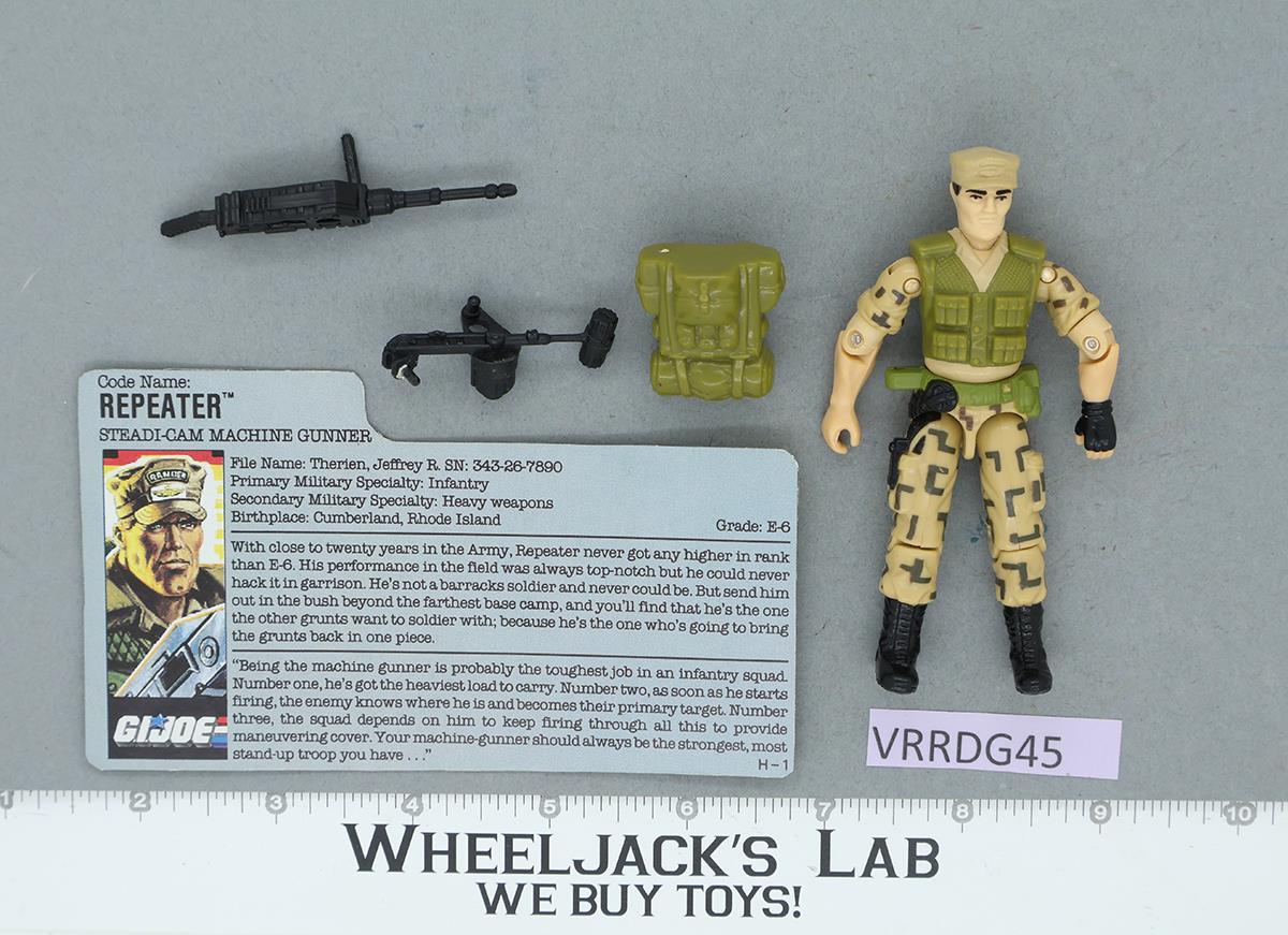 Repeater V1 100% Complete G.I. Joe 1988 Hasbro Vintage Action Figure
