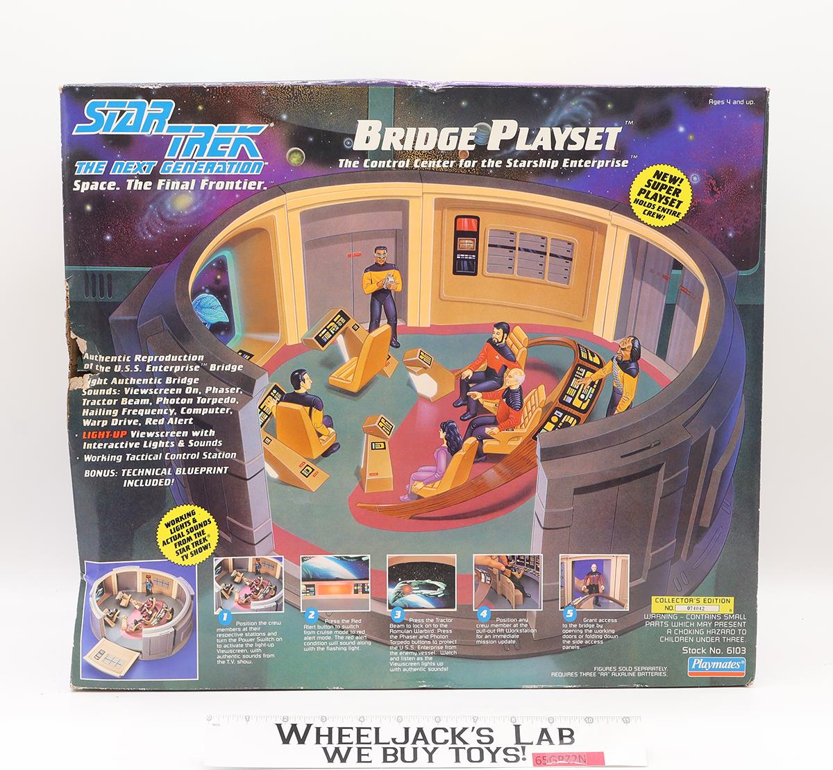 Bridge Playset Complete Star Trek Next Generation 1993 Playmates Action Figure