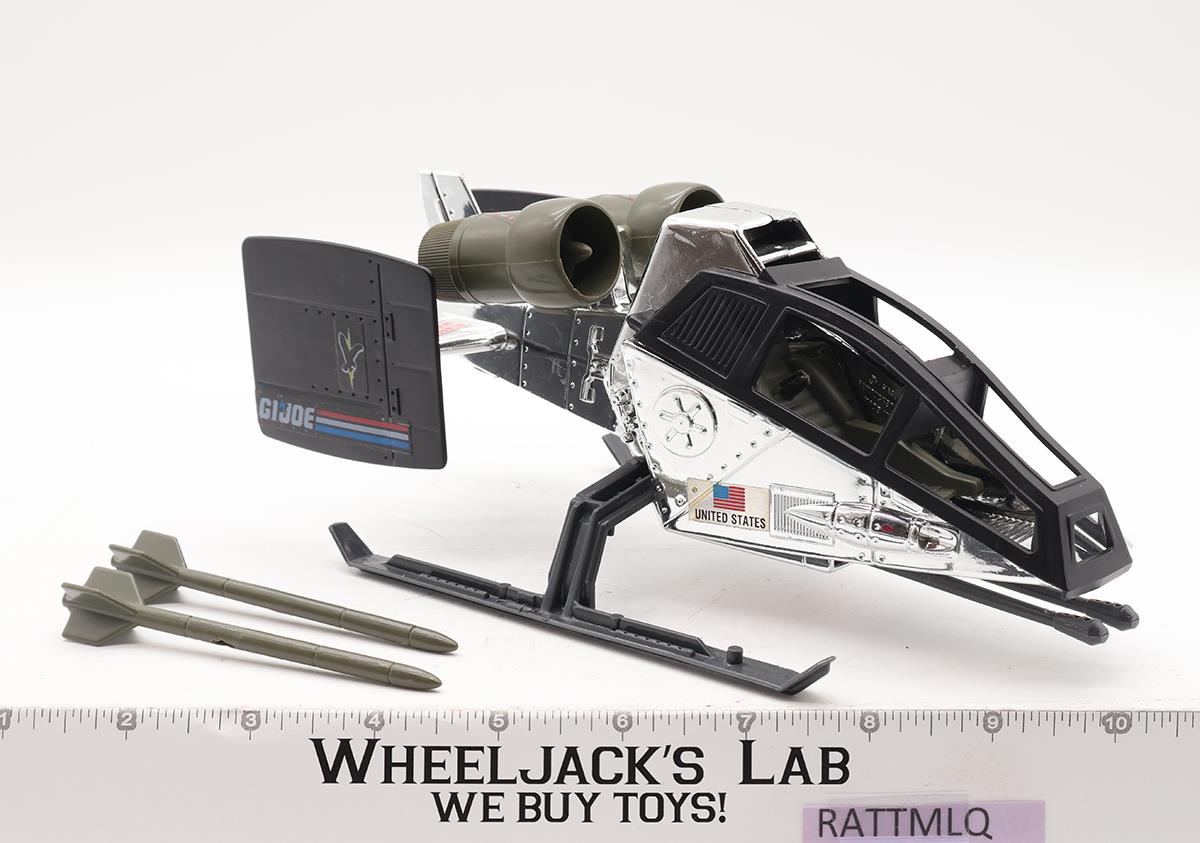 Chrome Sky Hawk 100% Complete GI Joe Sky Patrol 1990 Hasbro Vehicle