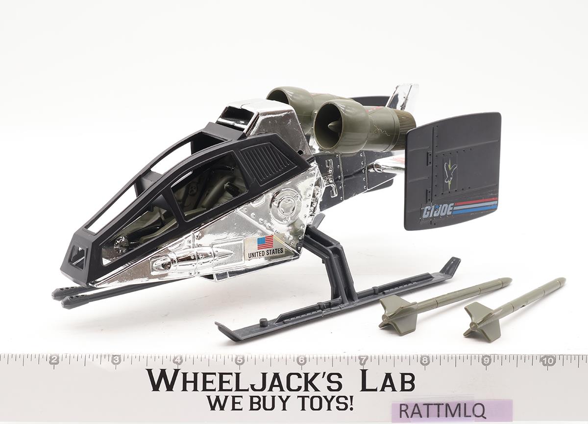 Chrome Sky Hawk 100% Complete GI Joe Sky Patrol 1990 Hasbro Vehicle