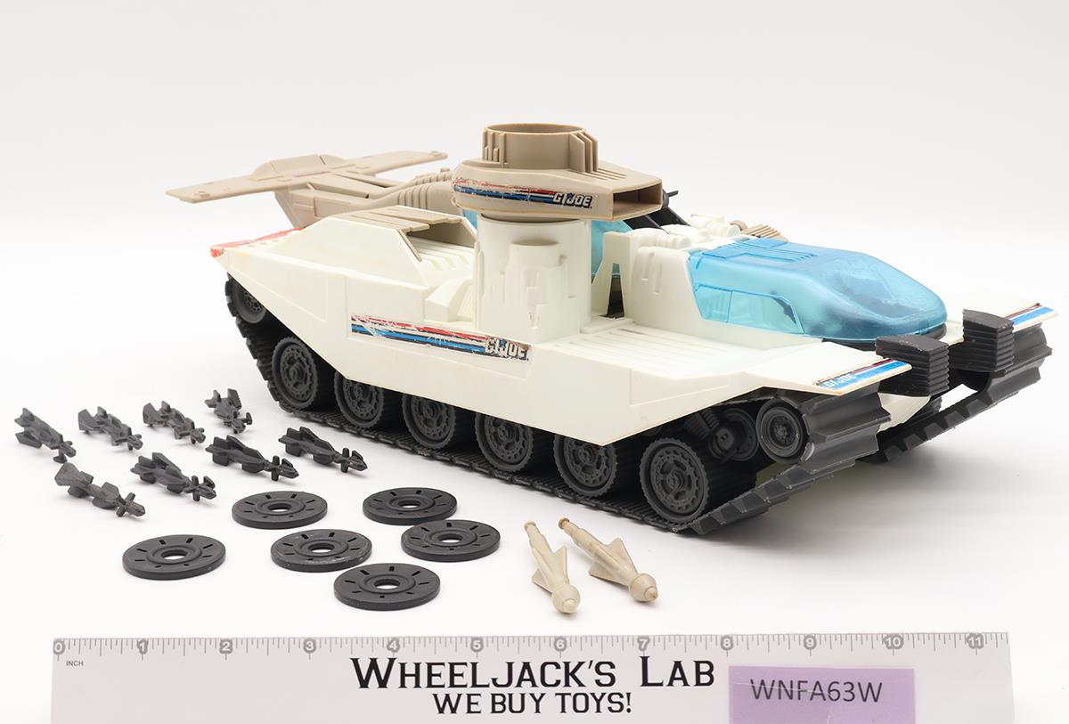 Avalanche Snow Tank 100% Complete GI Joe 1990 Hasbro Action Figure Vehicle