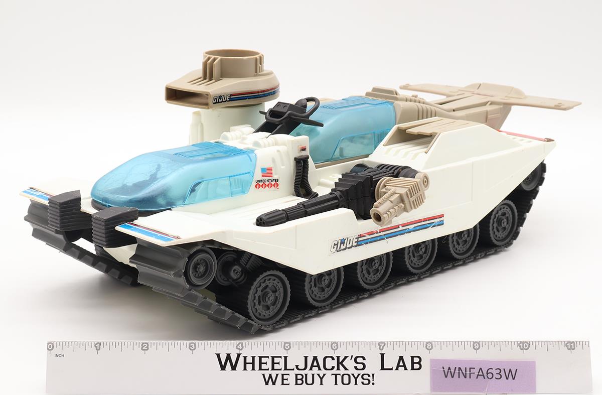 Avalanche Snow Tank 100% Complete GI Joe 1990 Hasbro Action Figure Vehicle