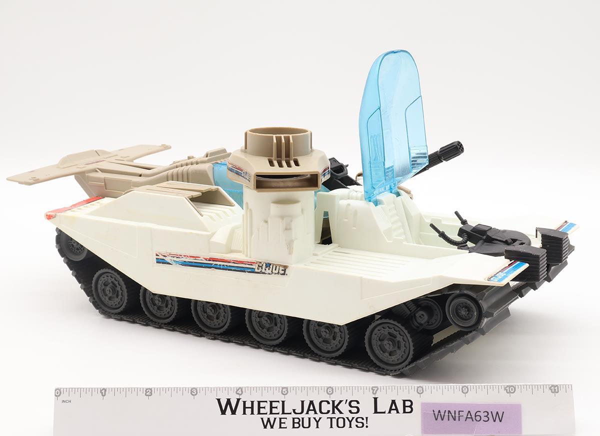 Avalanche Snow Tank 100% Complete GI Joe 1990 Hasbro Action Figure Vehicle