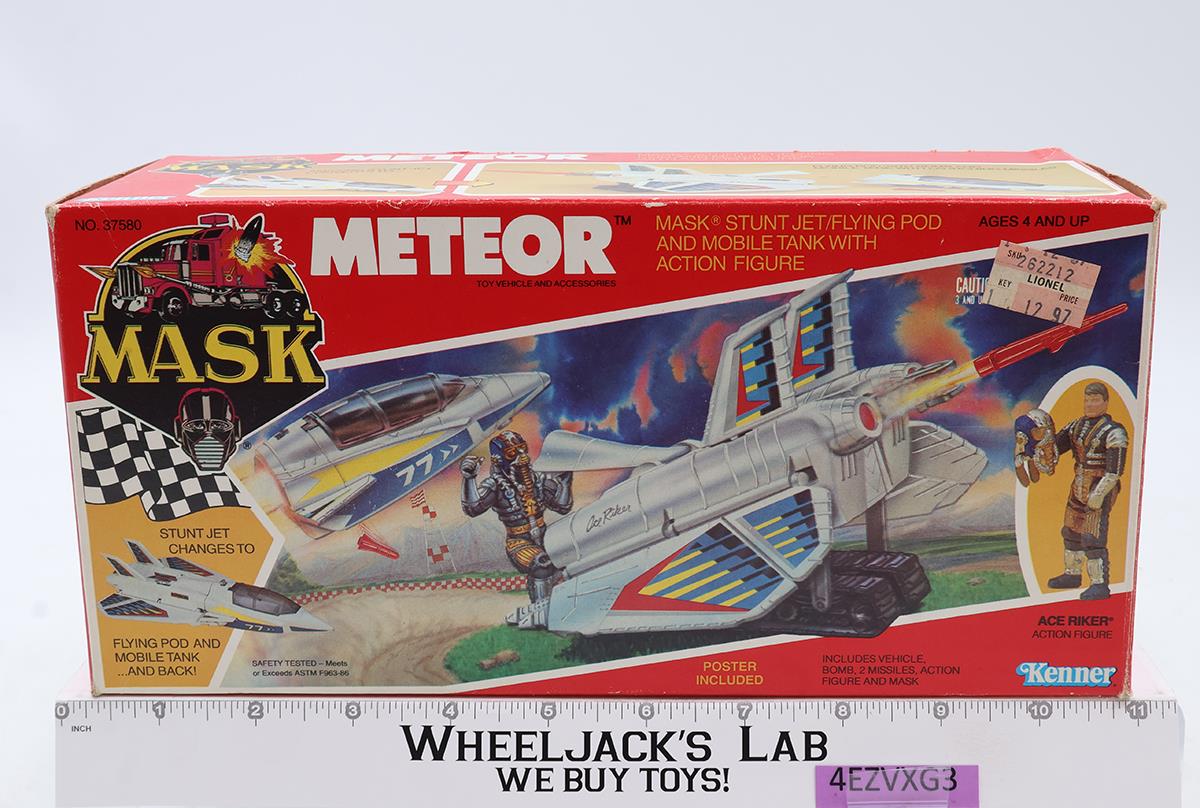 Meteor W/ Ace Riker 100% Complete W/Box MASK M.A.S.K. 1987 Kenner Action Vehicle