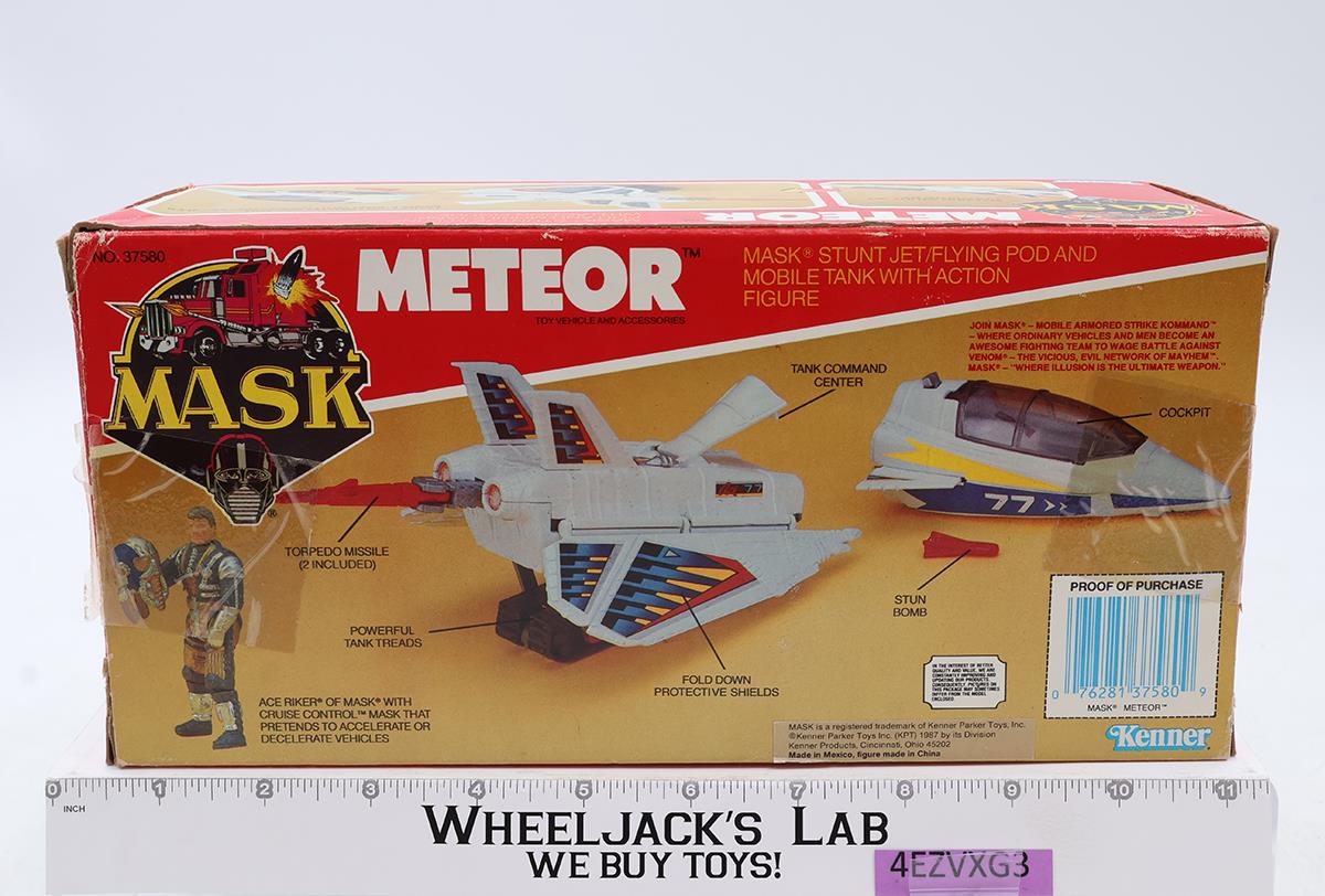 Meteor W/ Ace Riker 100% Complete W/Box MASK M.A.S.K. 1987 Kenner Action Vehicle