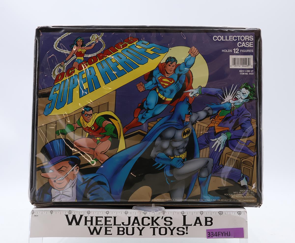 DC Comics Superheroes Collector Case W/Trays Holds 12 Figures ToyBiz Vintage