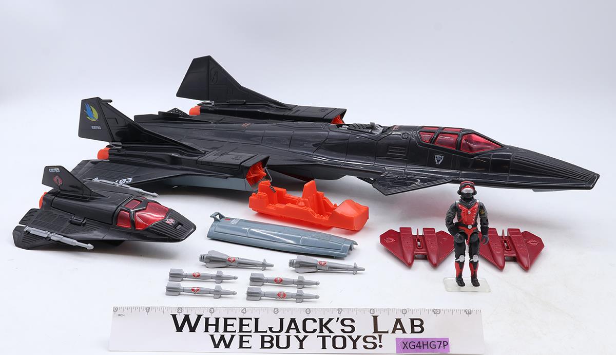 Cobra Night Raven S3P W/ Strato-Viper 100% Complete GI Joe 1986 Hasbro Vehicle