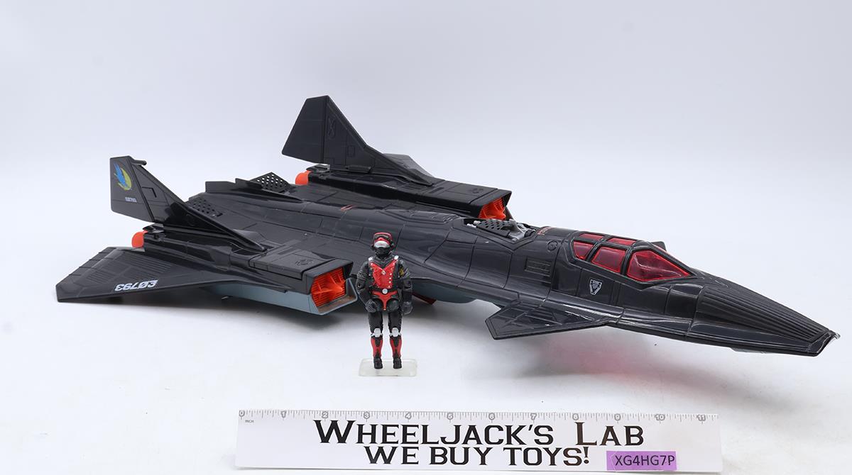Cobra Night Raven S3P W/ Strato-Viper 100% Complete GI Joe 1986 Hasbro Vehicle