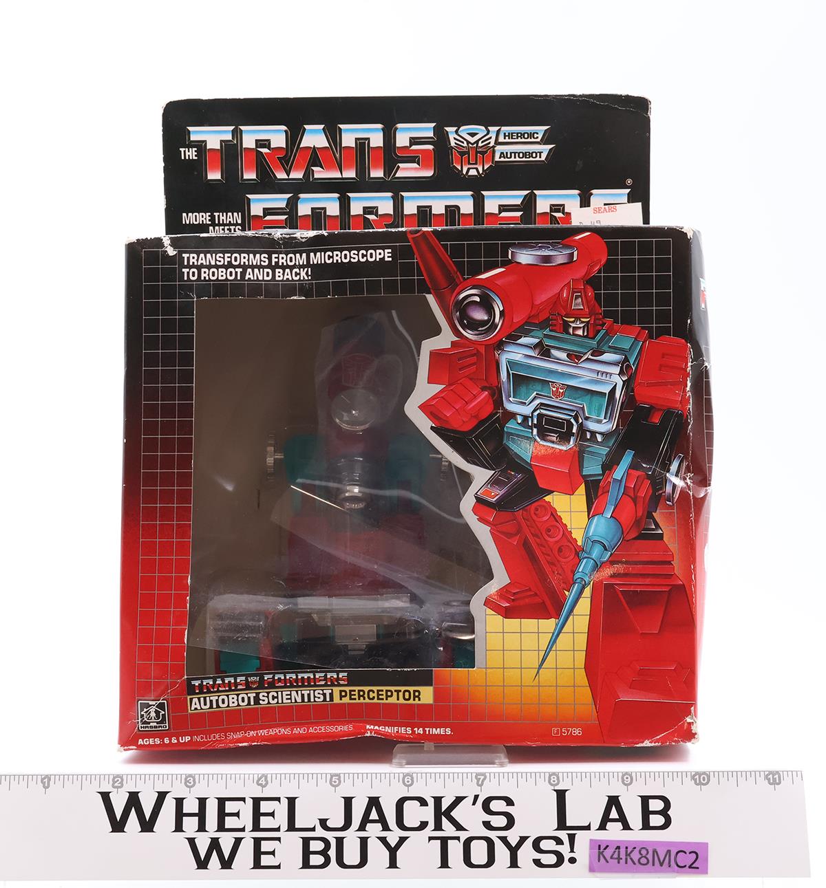 Perceptor G1 Transformers 1985 Hasbro Action Figure NEW MISB TAPE SEALED