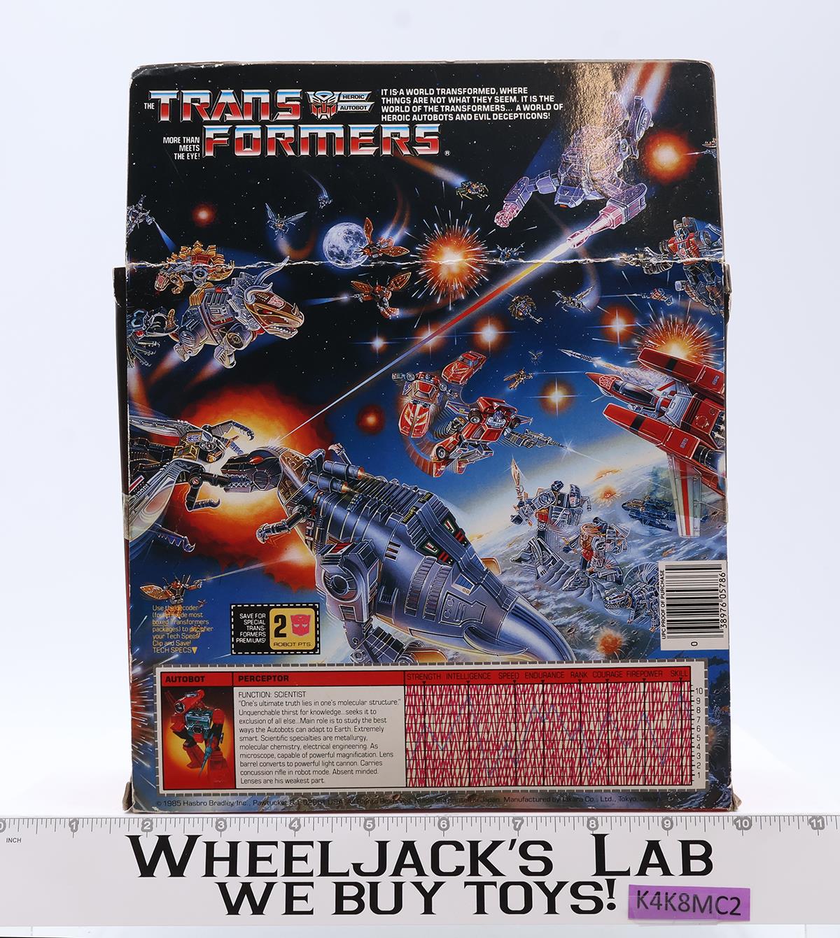 Perceptor G1 Transformers 1985 Hasbro Action Figure NEW MISB TAPE SEALED