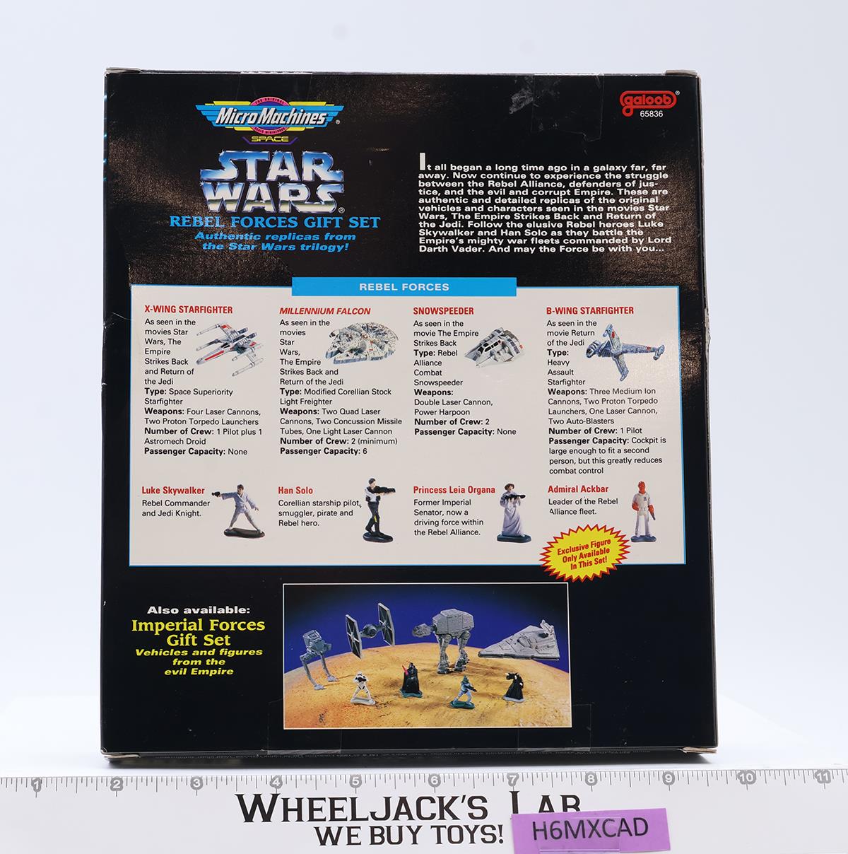 Rebel Forces Gift Set Star Wars Micro Machines 1994 Galoob NEW SEALED