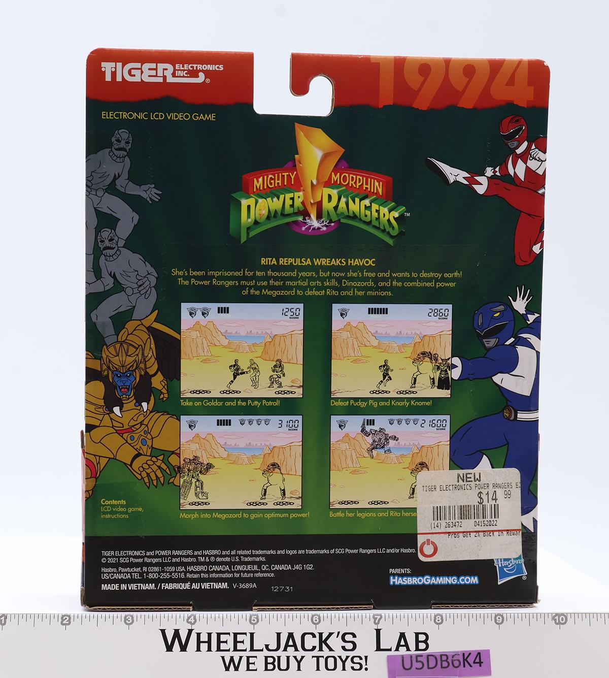 Mighty Morphin Power Rangers 2021 Tiger Electronics Handheld Game NEW SEALED
