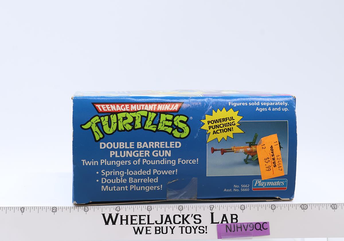 Double Barreled Plunger Gun 100% Complete TMNT 1989 Playmates Figure Vehicle