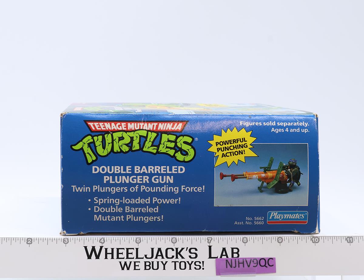 Double Barreled Plunger Gun 100% Complete TMNT 1989 Playmates Figure Vehicle