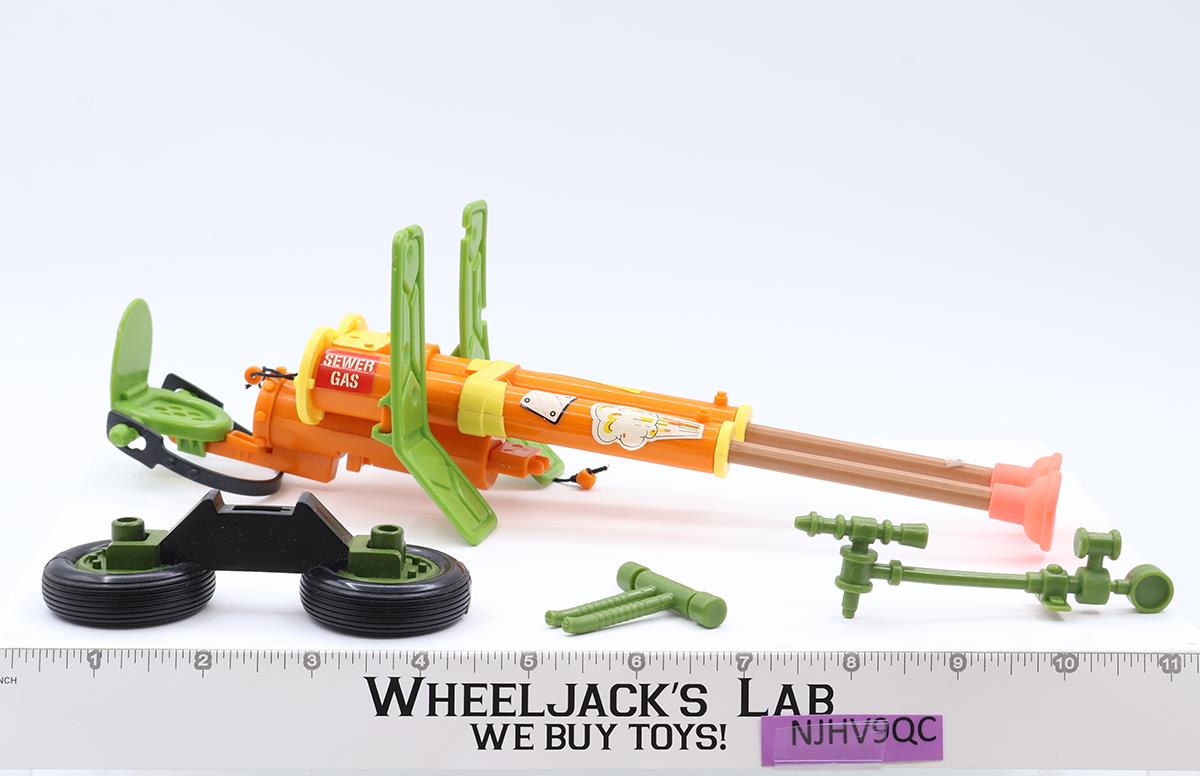 Double Barreled Plunger Gun 100% Complete TMNT 1989 Playmates Figure Vehicle