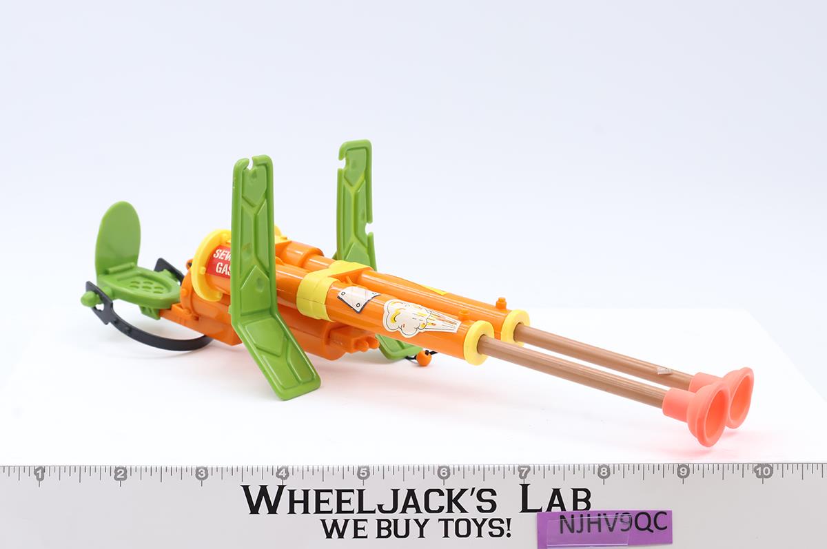 Double Barreled Plunger Gun 100% Complete TMNT 1989 Playmates Figure Vehicle