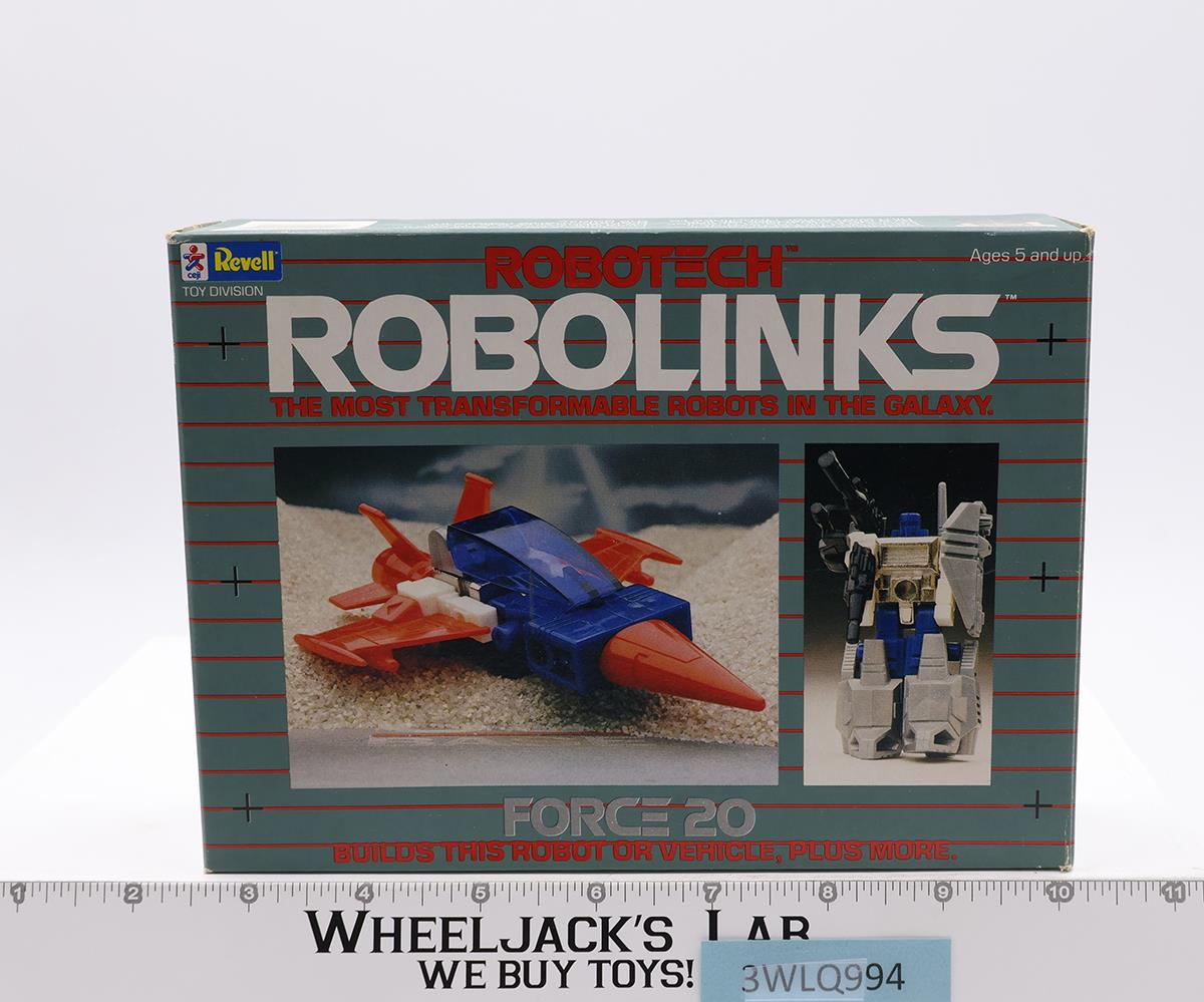 Force 20 Fighter Jet 100% Complete Robolinks Robotech 1985 Revell Action Figure