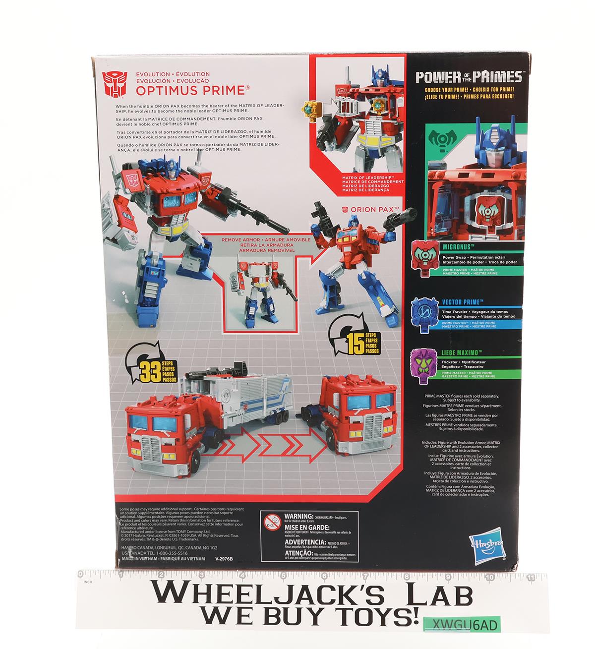 Optimus Prime Transformers Power of the Primes 2017 Hasbro Figure NEW SEALED
