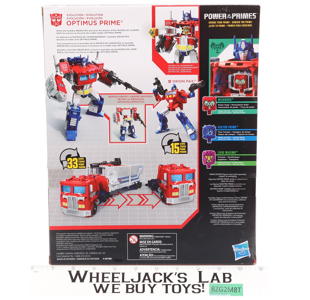 Optimus Prime Transformers Power of the Primes 2017 Hasbro Figure NEW SEALED
