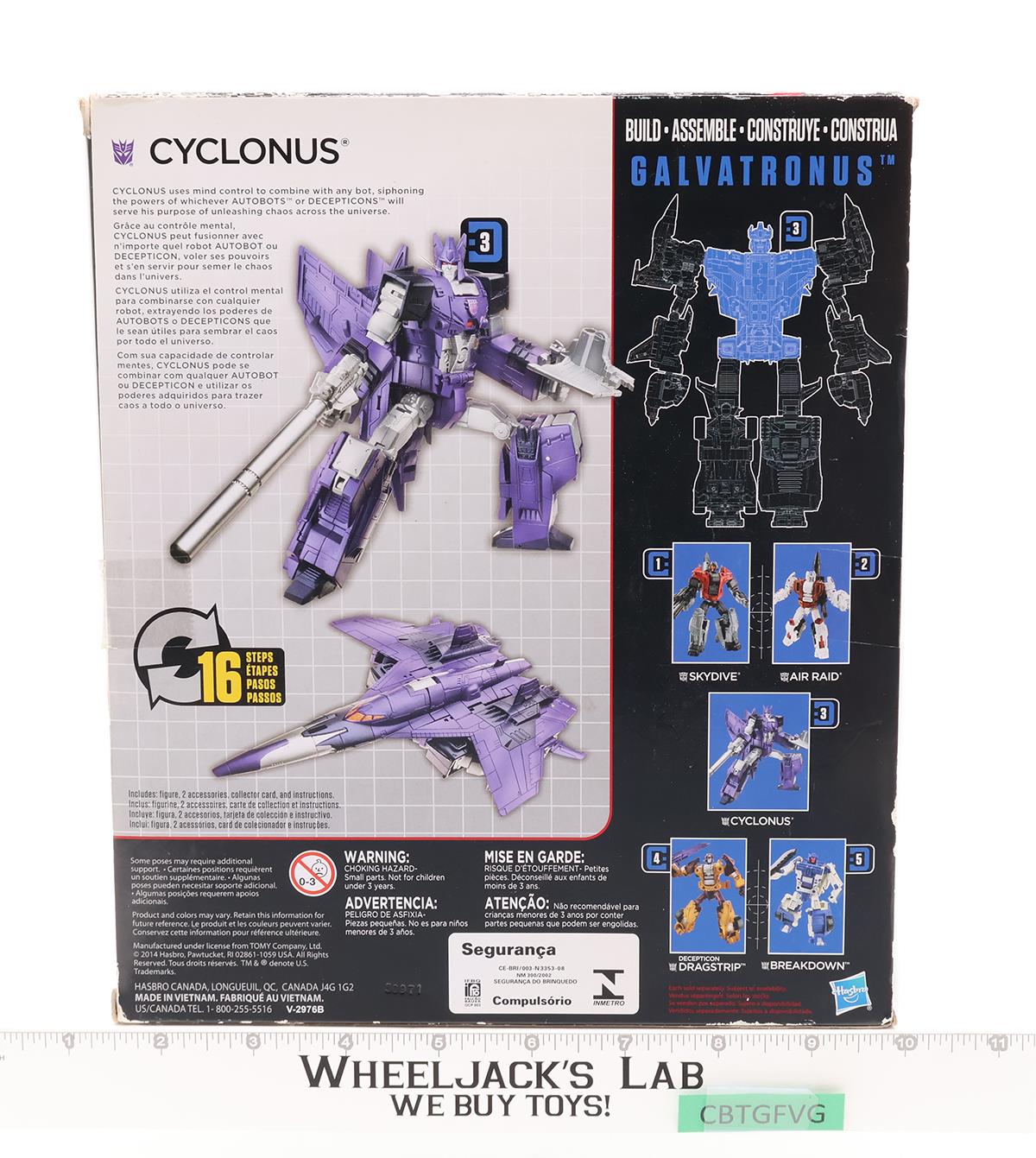 Cyclonus Transformers Combiner Wars 2014 Hasbro Action Figure NEW SEALED