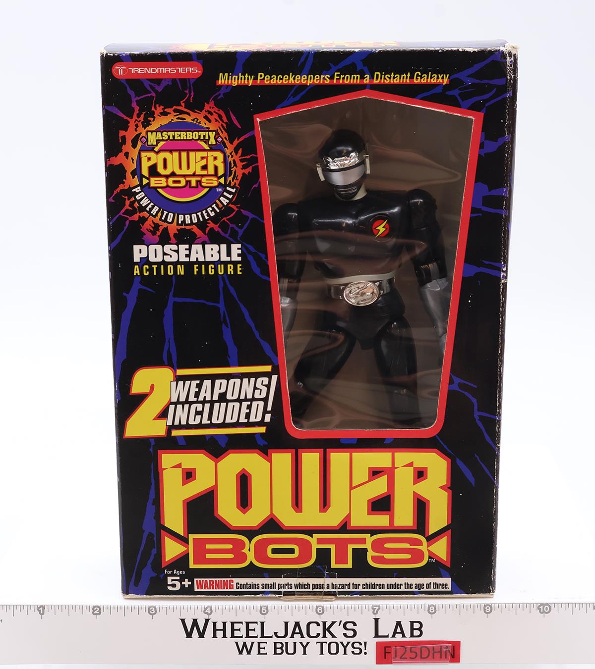 Black Jack Black Ranger Power Bots Masterbotix 1994 Trendmasters NEW SEALED