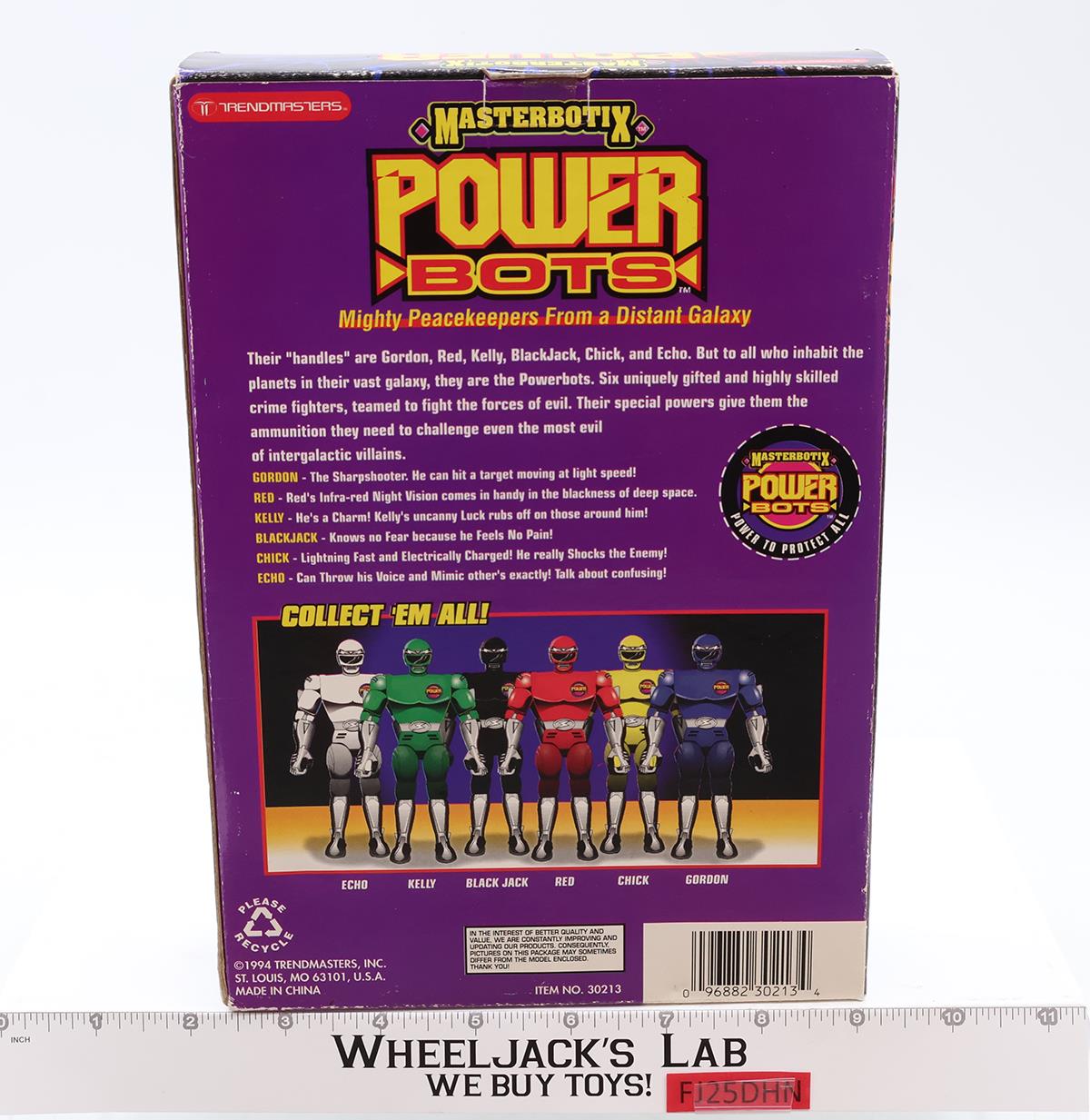 Black Jack Black Ranger Power Bots Masterbotix 1994 Trendmasters NEW SEALED