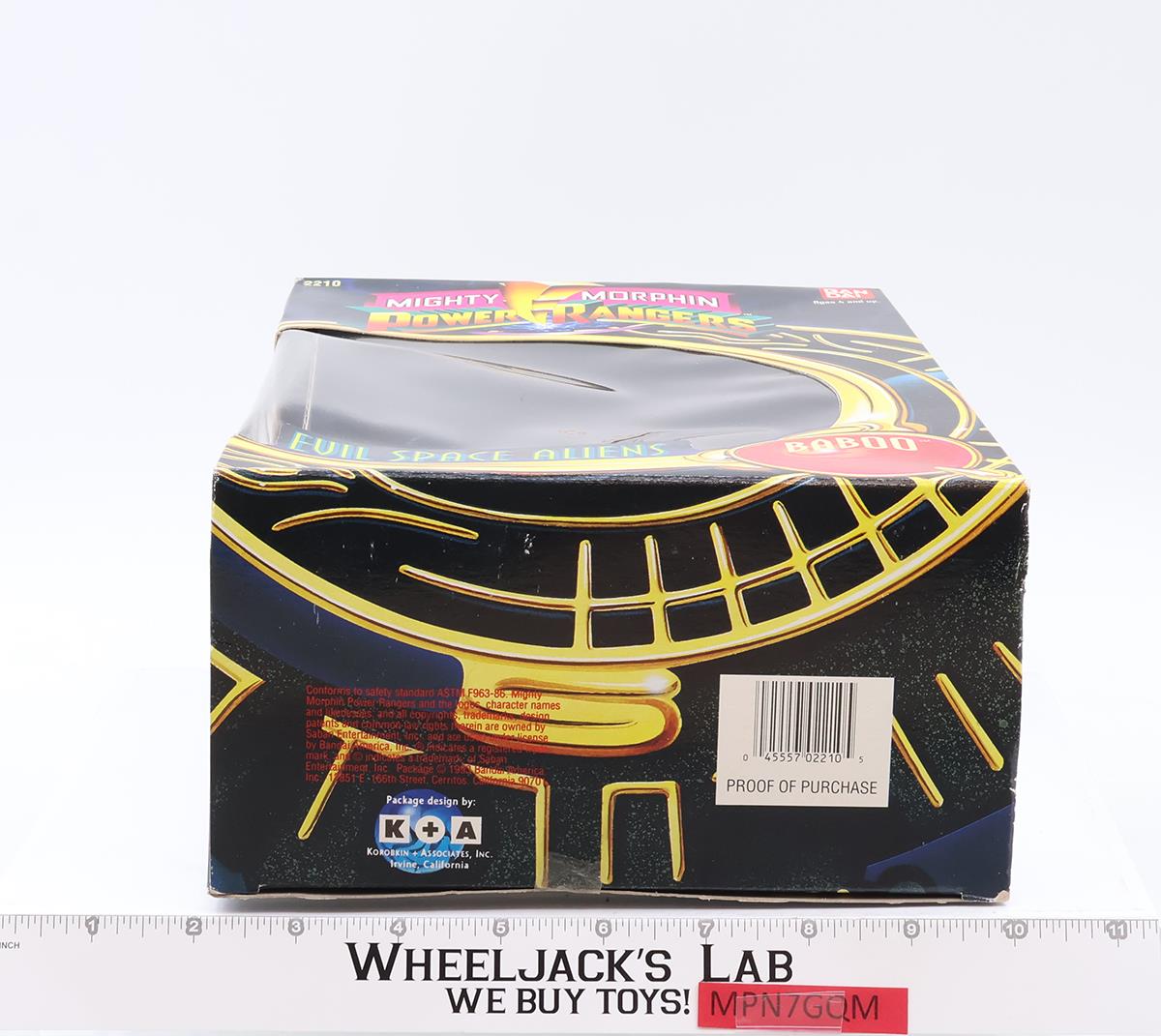Baboo Mighty Morphin Power Rangers 1994 Bandai Action Figure NEW MISB SEALED