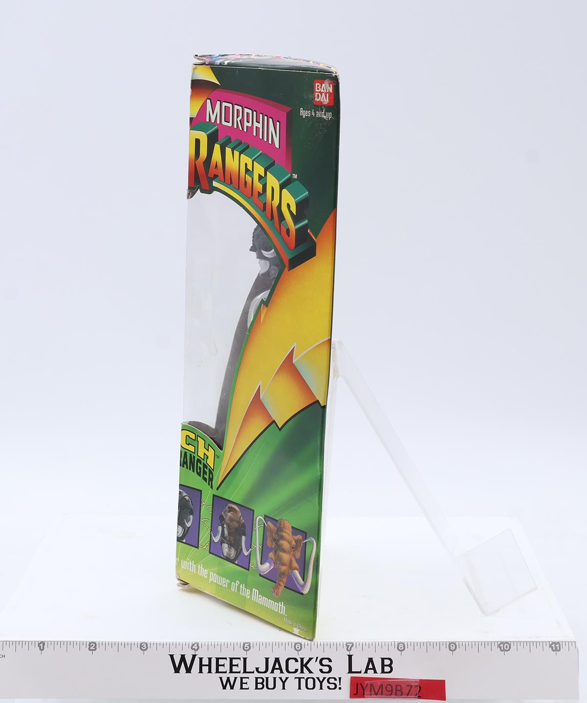 Zach Black Ranger Complete Mighty Morphin Power Rangers 1993 Bandai 8" Figure