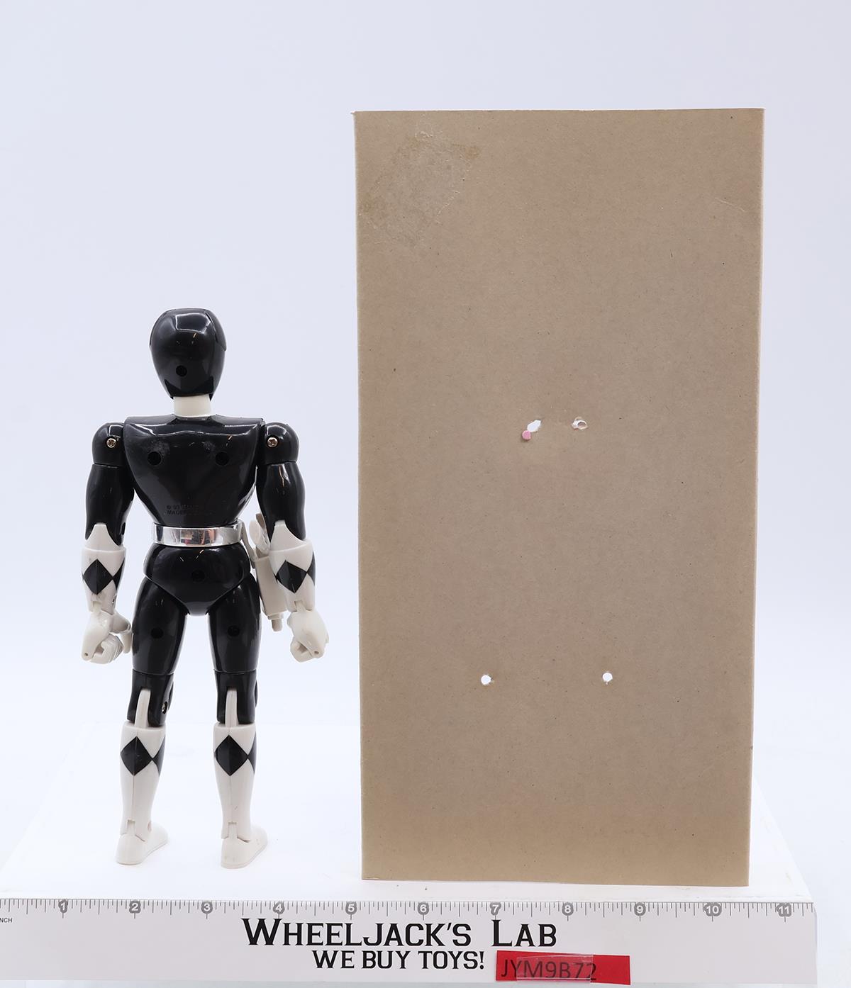 Zach Black Ranger Complete Mighty Morphin Power Rangers 1993 Bandai 8" Figure