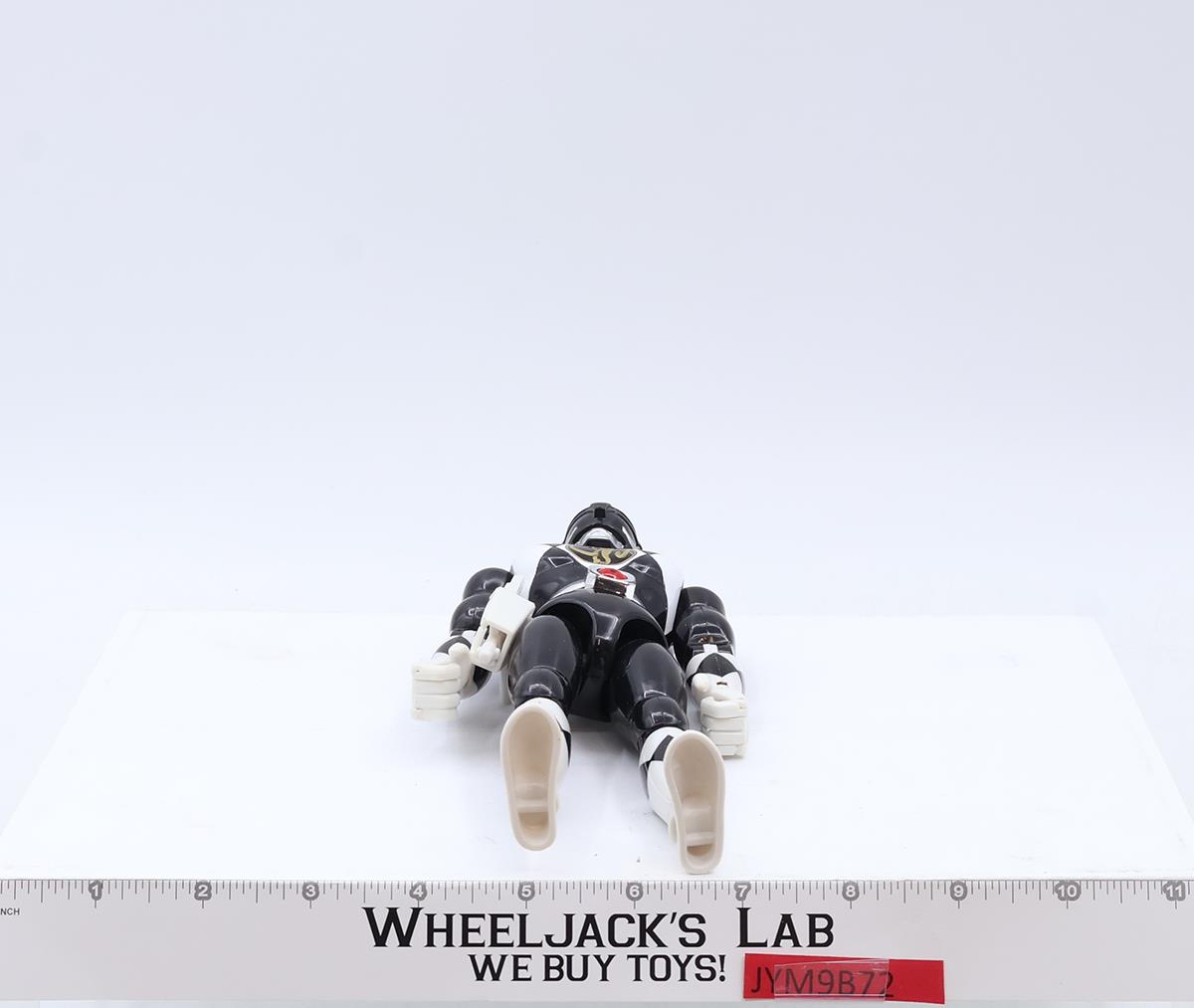 Zach Black Ranger Complete Mighty Morphin Power Rangers 1993 Bandai 8" Figure