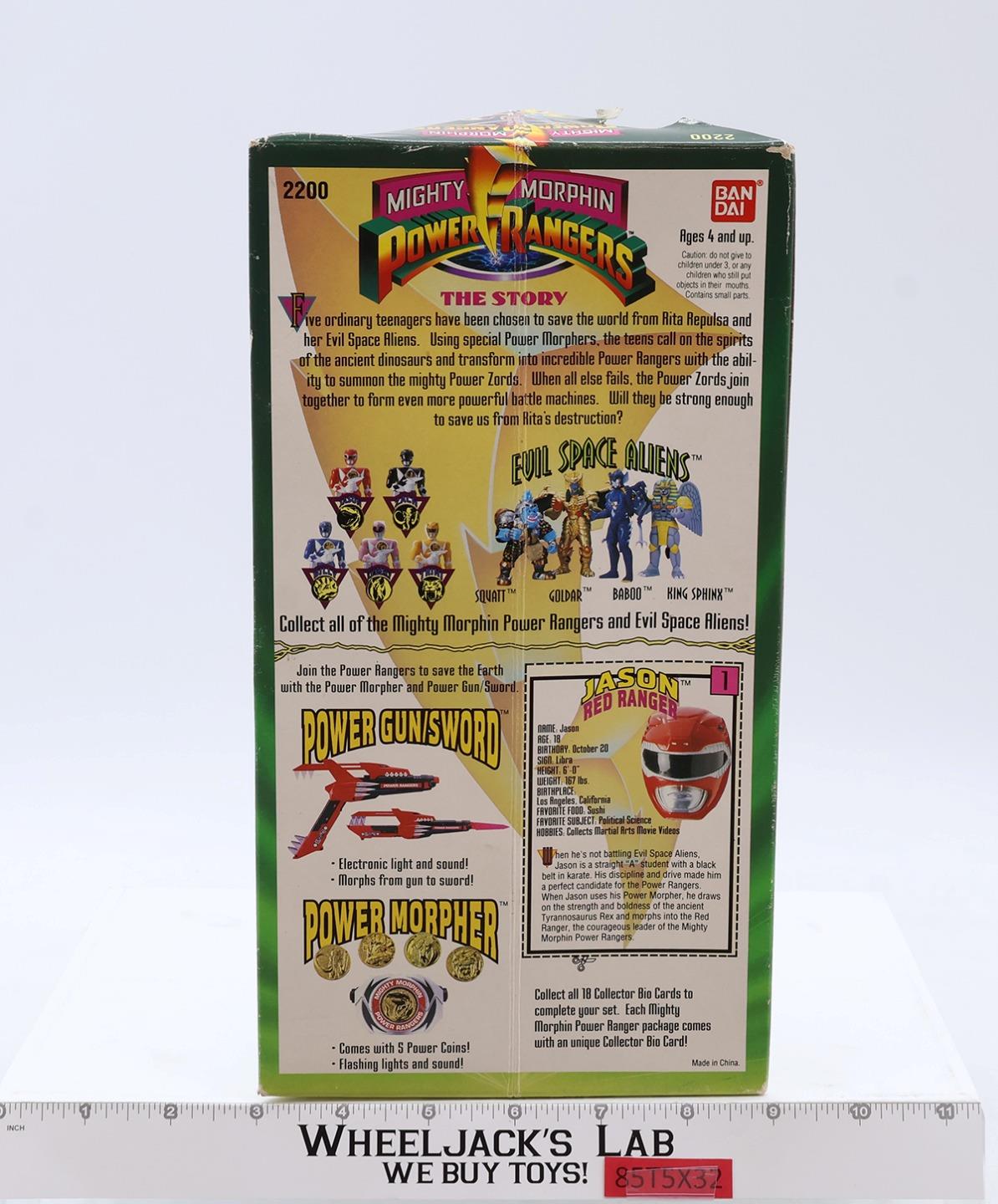 Jason Red Ranger Complete Mighty Morphin Power Rangers 1993 Bandai 8" NEW MIB