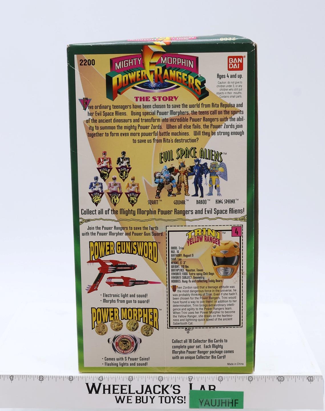 Trini Yellow Ranger Mighty Morphin Power Rangers 1993 Bandai Figure NEW SEALED