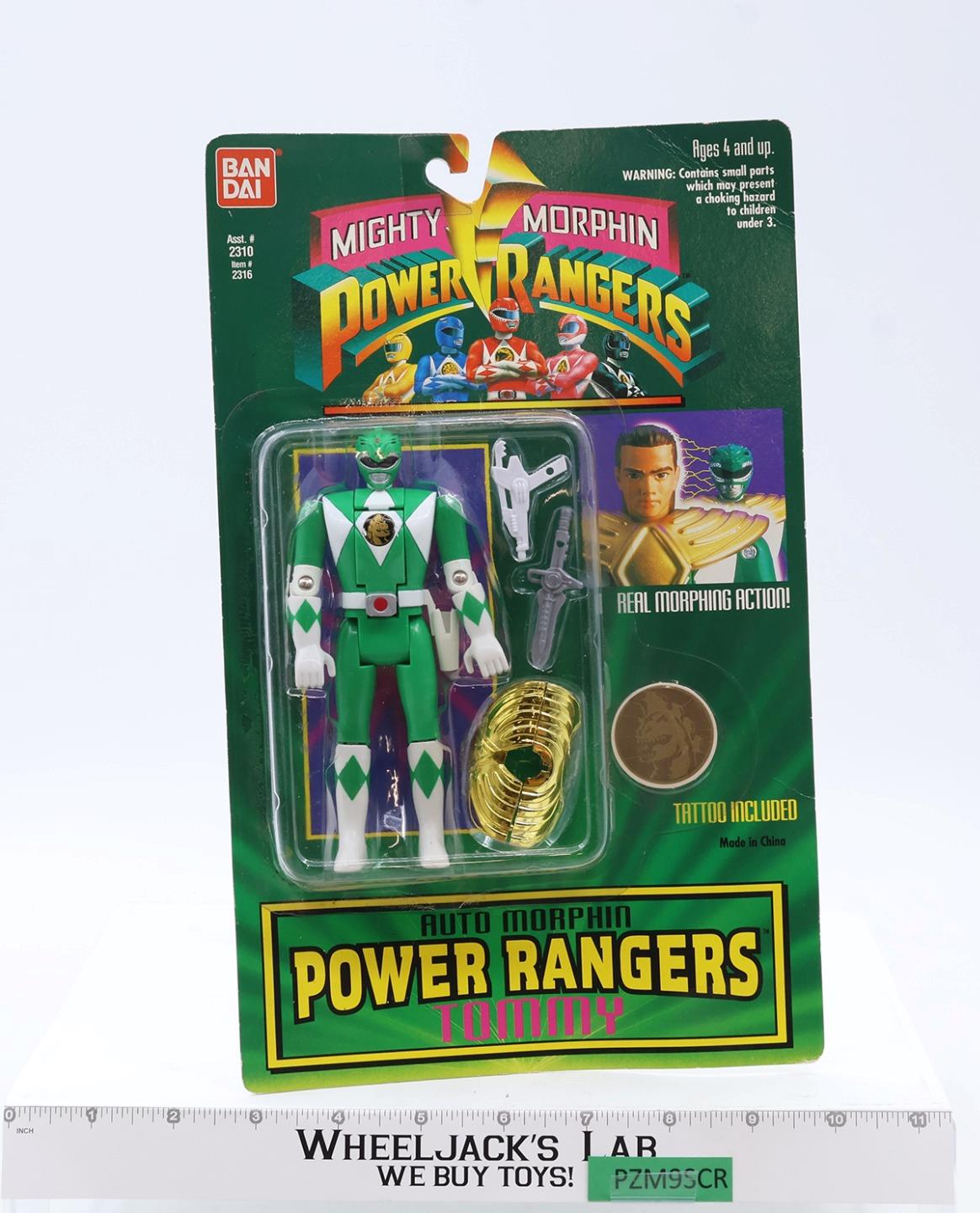 Auto Morphin Tommy Green Ranger MMPR Power Rangers 1994 Bandai Figure NEW SEALED