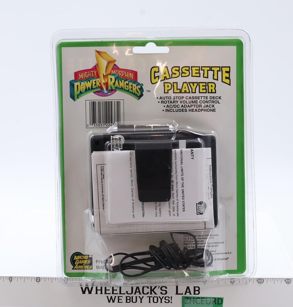 Voiceman Cassette Player & Recorder Power Rangers 1994 Micro Games NEW SEALED