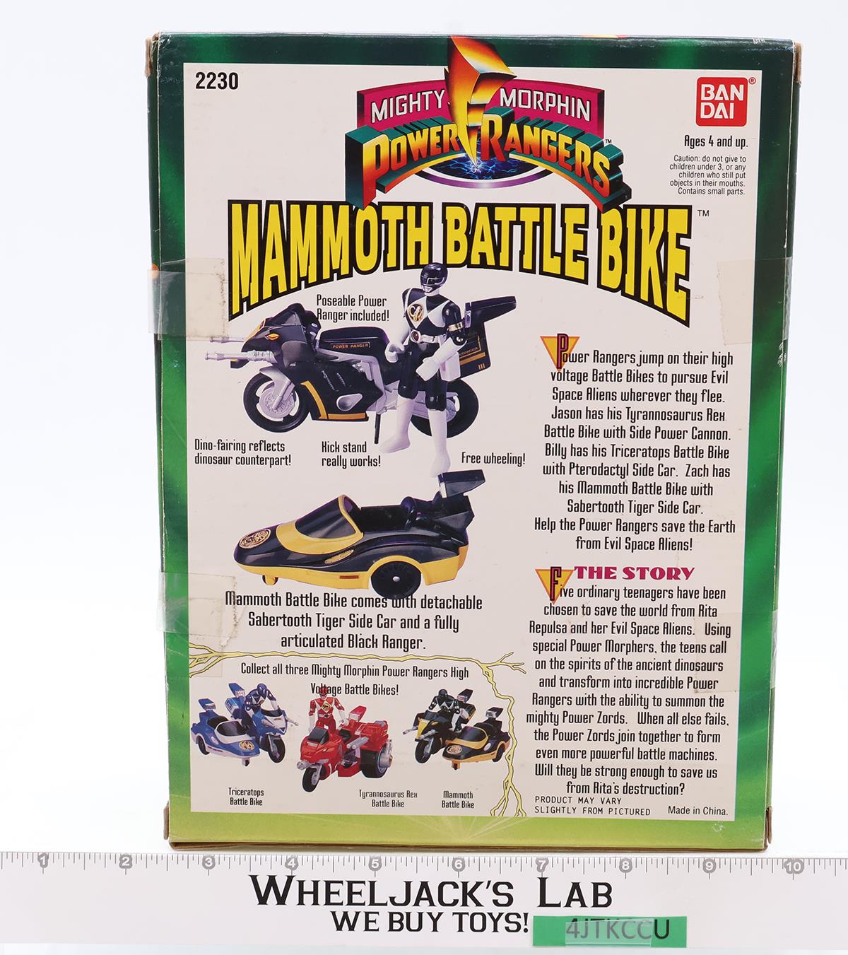 Mammoth Battle Bike MMPR Power Rangers 1993 Bandai Action Figure Vehicle