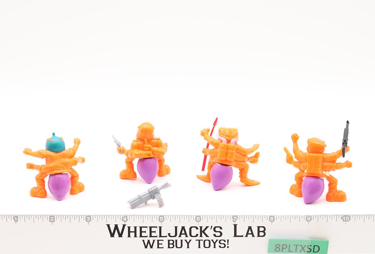 Lot of 8 Orange Blue Army Ants 1987 Hasbro Vintage Action Figures