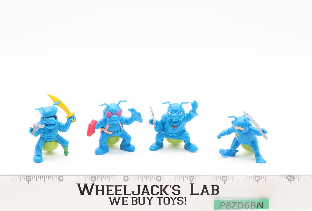 Lot of 8 Orange Blue Army Ants 1987 Hasbro Vintage Action Figures